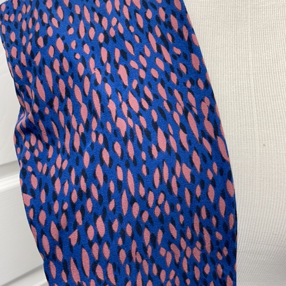 LuLaRoe New OS One Size Blue Geometric Leggings NWT - Picture 2 of 6